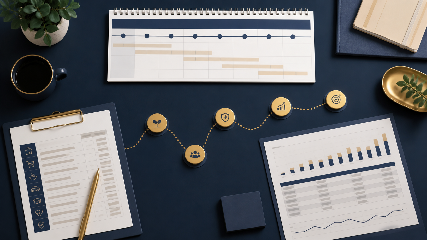 Founder runway decision timeline linking household finances to startup milestones